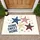 Stylized Starfish Home Sweet Home - Coastal Decor Gift for Beach Lovers Doormat - 1
