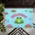 Green Cartoon Frog Lily Pad Welcome Dragonfly Lotus Pond - Everyday Home Decor Gift for Nature Lover Doormat - 6