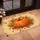Large Orange Pumpkin Autumn Oak Maple Leaves Curly Vines - Autumn Harvest Home Decor Gift Doormat - 4