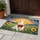 White Rabbit Sunflower Wildflower Field Golden Sun - Home Decor Gift for Rabbit Lovers Doormat - 5