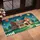 Grand Red Brick House Hot Air Balloons Magical Sky - Holiday Home Decor Gift Doormat - 4