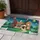 Grand Red Brick House Hot Air Balloons Magical Sky - Holiday Home Decor Gift Doormat - 5