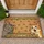 Two Cats Planning Escape Paw Print - Home Decor Gift for Cat Lovers Doormat - 1