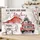 Custom Christmas Family Canvas Print, Personalized Family Name Red Truck Wall Art, All Roads Lead Home At Christmas Canvas - 1