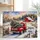 Custom Christmas Family Canvas Print, Personalized Family Name Red Truck Wall Art Gift - 1