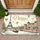 Eiffel Tower Paris Seine River Hot Air Balloons - Home Decor Gift for Travelers Doormat - 1