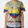 Gold Colombian Flag Heart COLOMBIA Corazon Script - Cultural Heritage Celebration Gift Baseball Jersey - 3