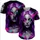 Woman Purple Hair Paint Splatter Cracked Tears Mismatched Eyes - Gothic Fantasy Gift Baseball Jersey - 5