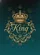 Ornate Golden Crowns King Script Flourishes - Royal Event Gift for Men Baseball Jersey - 6