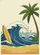 Tropical Coastline Surfboards Palm Trees - Tropical Lifestyle Gift Baseball Jersey - 6