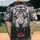 White Tiger Head Orange Eyes Sharp Teeth Pink Tongue - Wildlife Lover Gift Baseball Jersey - 2