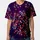 Vibrant Glowing String Lights Dark Night Scene - Festive Party Celebration Event Baseball Jersey - 3