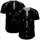 Black Unicorn Head Piercing Eyes Rainbow Horn Flowing Mane - Fantasy Creature Lover Gift Baseball Jersey - 5
