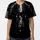 Black Unicorn Head Piercing Eyes Rainbow Horn Flowing Mane - Fantasy Creature Lover Gift Baseball Jersey - 3