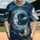 Crescent Moon Faces Night Sky - Space Lover Gift Baseball Jersey - 1
