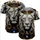 White Lion Head Ornate Crown Sapphire Pendant - Wildlife Lover Gift for Animal Enthusiast Baseball Jersey - 5