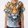 Tiger Head Phoenix Flowing Liquid Swirls Wildlife Lover Gift Baseball Jersey - 3
