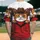 Western Cartoon Cats Peeking Cowboy Hats Red Bandanas Zigzag Line - Cat Lover Everyday Baseball Jersey - 2
