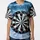 Dartboard Shattered Ice Stormy Skies Misty Clouds Frost - Darts Player Game Room Gift for Fans Baseball Jersey - 3