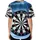 Dartboard Shattered Ice Stormy Skies Misty Clouds Frost - Darts Player Game Room Gift for Fans Baseball Jersey - 4