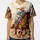 Cowboy Galloping Horse Blue Denim Red Bandana Desert Kicking Dust - Western Lifestyle Baseball Jersey - 3