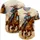 Cowboy Galloping Horse Blue Denim Red Bandana Desert Kicking Dust - Western Lifestyle Baseball Jersey - 5