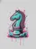 Chess Knight Swirling Paint Splatter - Street Art Lover Gift for Chess Player Baseball Jersey - 6