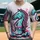 Chess Knight Swirling Paint Splatter - Street Art Lover Gift for Chess Player Baseball Jersey - 1