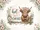 Highland Cow Floral Wreath Wooden Fence - Home Decor Gift for Cow Lover Doormat - 7