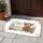 Highland Cow Floral Wreath Wooden Fence - Home Decor Gift for Cow Lover Doormat - 5