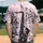Black Silhouette Saxophone Musical Staff Notes Treble Clef - Music Lover Gift Baseball Jersey - 2