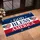 God Bless America Flag Hearts - Independence Day Gift for Veterans Doormat - 4