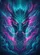 Fantasy Dragon Head Teal Scales Red Eyes Cosmic Nebulae - Fantasy Lover Gift Baseball Jersey - 6