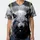 Aggressive White Wolf Snarling Glowing Eyes Lightning Storm - Wildlife Lover Gift Baseball Jersey - 3