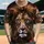 Realistic Lion Head Fiery Splatters - Wildlife Lover Gift for Safari Enthusiast Baseball Jersey - 1