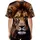 Realistic Lion Head Fiery Splatters - Wildlife Lover Gift for Safari Enthusiast Baseball Jersey - 4
