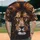 Realistic Lion Head Fiery Splatters - Wildlife Lover Gift for Safari Enthusiast Baseball Jersey - 2