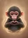 Baby Monkey Sitting Tiny Hands Heart Shape - Wildlife Lover Everyday Gift Baseball Jersey - 6