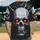 Weathered Cyborg Skull Orange Eyes Industrial Wiring - Sci-Fi Fan Gift Baseball Jersey - 2