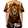 Seated Lion Lamb Dove Rugged Rock Formations Sunset - Wildlife Lover Gift Baseball Jersey - 4