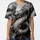 Majestic Oriental Dragon Autumn Leaves Golden Scrolls Dramatic Sky - Fantasy Lover Gift Baseball Jersey - 3