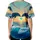 Dolphins Heart Sea Spray Ocean Waves Sunset Sky - Marine Life Lover Gift Baseball Jersey - 4