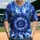 Focal Group Deep Royal Sky Blue White Movement Swirl - Casual Lifestyle Gift Baseball Jersey - 1