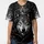 Piercing Yellow Eyes Grey Wolf Head Gnarled Forest Branches - Wolf Lover Gift Baseball Jersey - 3