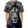 Lion Head Flowing Mane Ghosted Faces Smoky Gray - Big Cat Lover Gift Baseball Jersey - 4
