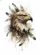 Majestic Eagle Head Profile Golden Eyes Ornate Blue Teal Feathers - Wildlife Lover Gift Baseball Jersey - 6