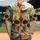 Two Skull Faces Liquid Marble Swirls with Dark Eye Sockets and White Teeth - Artistic Fashion Wear Baseball Jersey - 2