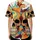 Two Skull Faces Liquid Marble Swirls with Dark Eye Sockets and White Teeth - Artistic Fashion Wear Baseball Jersey - 4