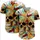 Two Skull Faces Liquid Marble Swirls with Dark Eye Sockets and White Teeth - Artistic Fashion Wear Baseball Jersey - 5