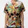 Two Skull Faces Liquid Marble Swirls with Dark Eye Sockets and White Teeth - Artistic Fashion Wear Baseball Jersey - 3